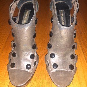 Steve Madden Luxe L-Button Cage Pump 8.5